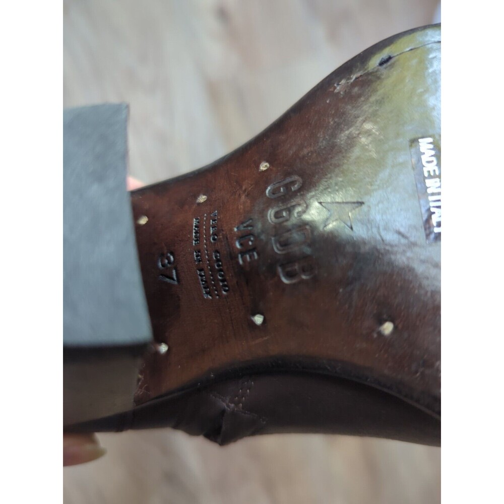 Golden Goose Western Golden Star Heeled Snip Toe Boots Womens 37 - Picture 12 of 13
